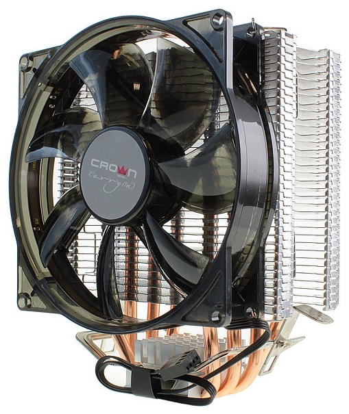 

Кулер для процессора CROWN MICRO CM-4 для Socket 775/115x/1200/AM2/AM2+/AM3/AM3+/FM1/FM2/FM2+, 120мм, 1800rpm, 32.5 дБ, 160Вт, 4-pin PWM, Al, Blue LED, MICRO CM-4