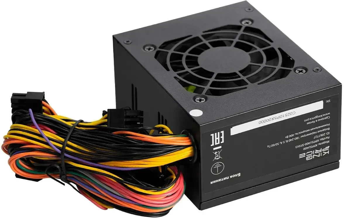 Блок питания 400 Вт, KingPrice KPPSU400-SFXV3, 80 мм