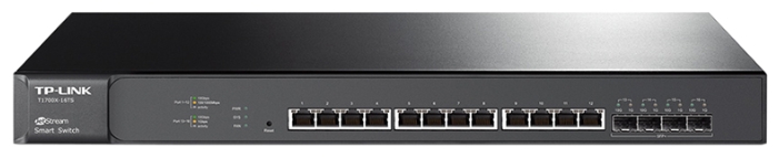 

Коммутатор TP-Link JetStream T1700X-16TS, управляемый, кол-во портов: 12x10 Гбит/с, кол-во SFP/uplink: SFP+ 4x10 Гбит/с, установка в стойку (T1700X-16TS), T1700X-16TS