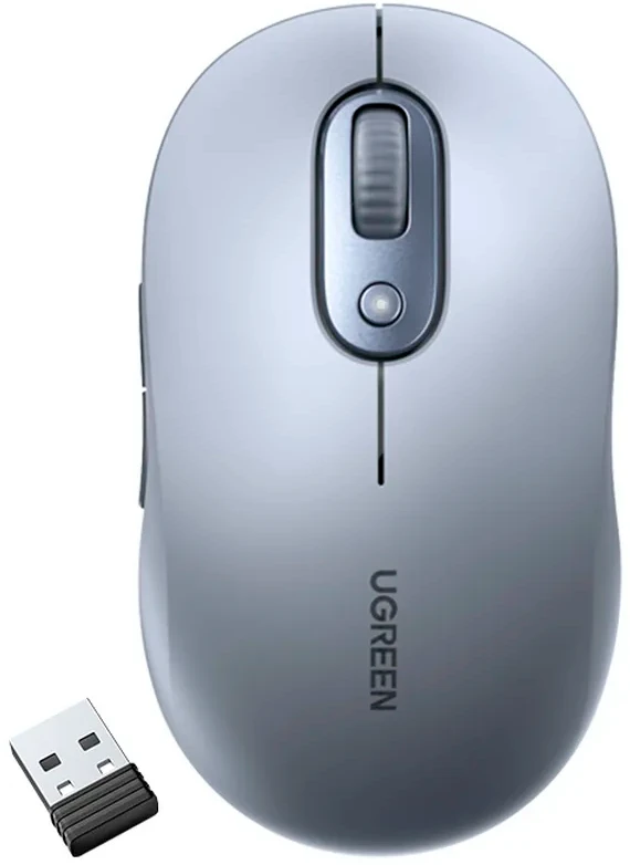 Мышь UGREEN M556, Bluetooth/Радиоканал, серый (75129)