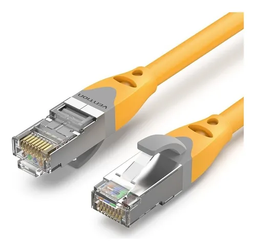 Патч-корд Vention SSTP, кат.6a, 0.2 м, RJ45-RJ45, желтый (IBHYAH)