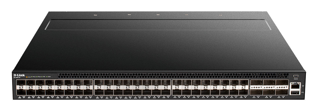 Коммутатор D-Link DXS-5000-54S, SFP+ 48x10 Гбит/с, SFP/uplink: QSFP+x6 (DXS-5000-54S/A1ASI)