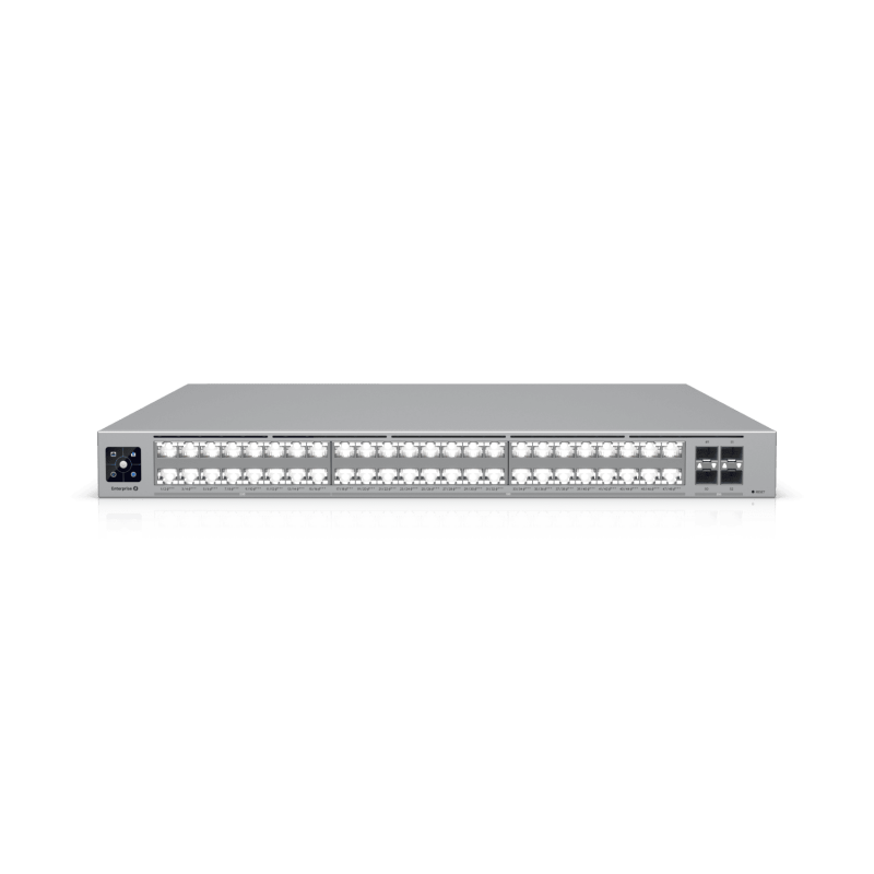 Коммутатор Ubiquiti Enterprise Campus 48 PoE, 16x2.5 Гбит/с, SFP28 4x25 Гбит/с, SFP/uplink: RJ-45x32 (ECS-48-PoE)