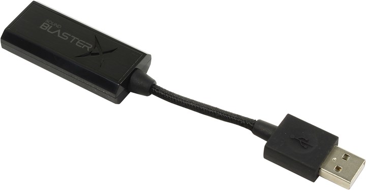 Звуковая карта внешняя Creative Sound BlasterX G1, 7.1, USB 2.0 (70SB171000000) б/у, незначительные следы эксплуатации, полный комплект