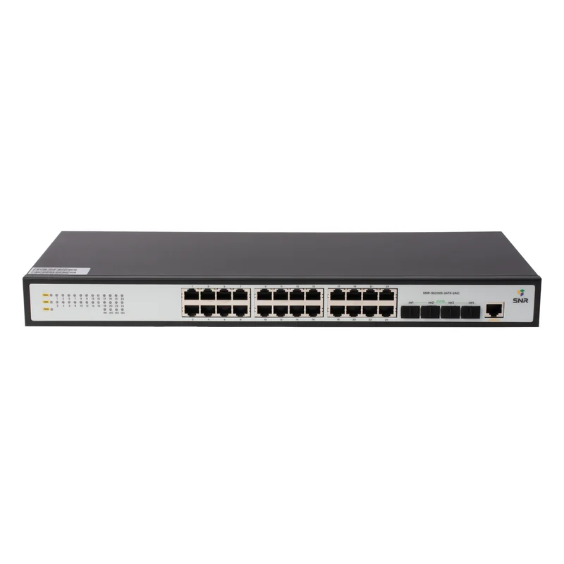 Коммутатор SNR SNR-S5210G-24TX-2AC, 24x1 Гбит/с, SFP/uplink: SFP+x4 (SNR-S5210G-24TX-2AC)