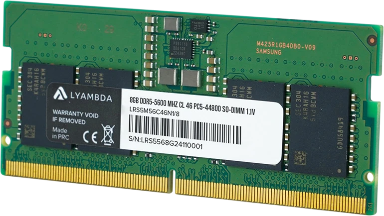 Память DDR5 SODIMM 8Gb, 5600MHz Lyambda (LRS5M56C46N1/8)
