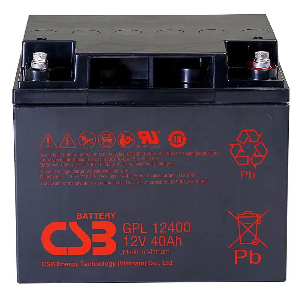 Аккумуляторная батарея для ИБП CSB GPL 12400 I, 12V, 40Ah