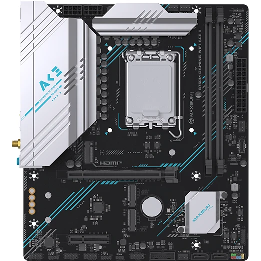 Материнская плата MaxSun MS-B760M GAMING WIFI ACE 2, Socket1700, Intel B760, mATX