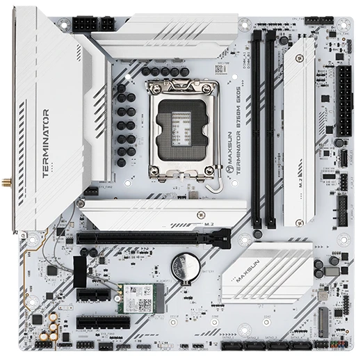 Материнская плата MaxSun MS-Terminator B760M GKD5 ICE, Socket1700, Intel B760, mATX