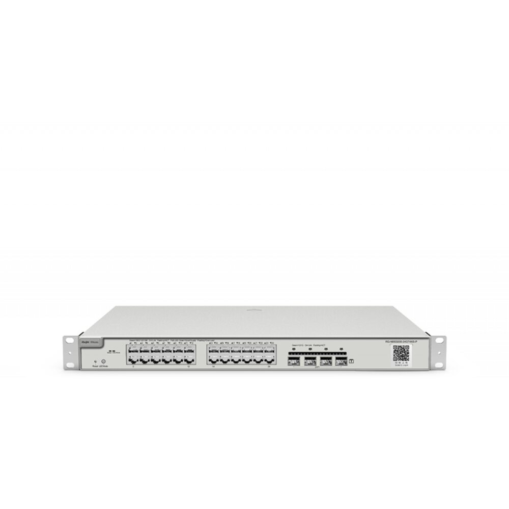 Коммутатор Reyee (Ruijie) RG-NBS3200-24GT4XS-P-V2, 24x1 Гбит/с, SFP/uplink: SFP+x4 (RG-NBS3200-24GT4XS-P-V2)