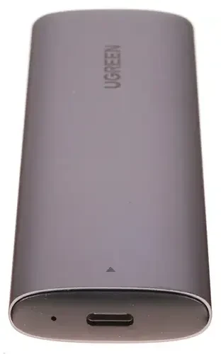 Внешний бокс Ugreen CM400, 1xM.2 B-Key, SATA3, USB 3.0 Type-С, тип дисков SSD, серый (10903) б/у без кабеля type-C