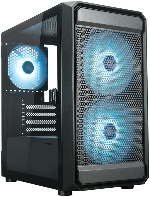 Корпус XASTRA A303M 3ARGB-C6, Mini-Tower, без БП, черный