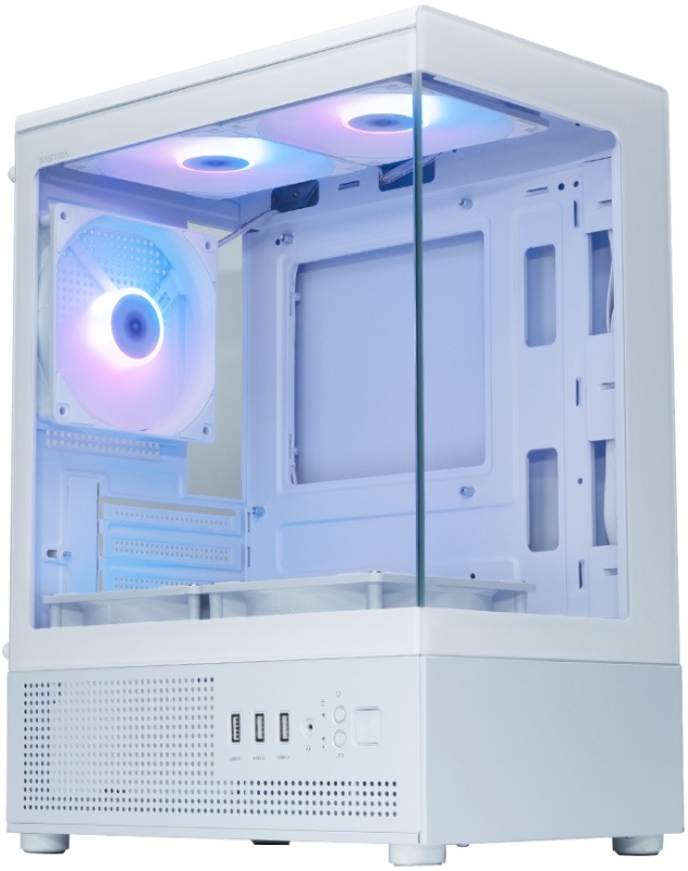 Корпус XASTRA Q300M 5ARGB-C6, Mini-Tower, без БП, белый