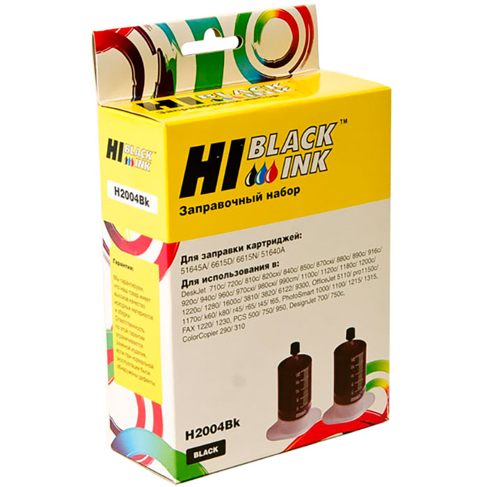 

Заправочный набор струйный Hi-Black, 2x20мл, черный для DJ 710c, 720c, 810c, 820cxi, 840c, 850c, 870cxi, 880c, 890c, 916c, 920c, 940c, 960c, 970c, 980c, 990c, 1100c, 1120c, 1180c, 1200с, 1220, 1280, 1600cn, 3810, 3820c, 6122, 9300; OJ 5110, OJ Pro 1150c, 