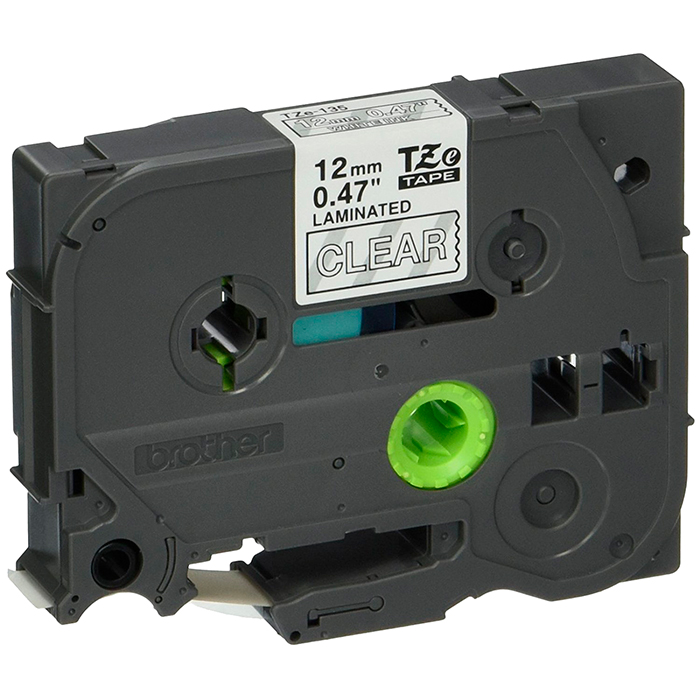 

Кассета с наклейками Brother TZE135, 1.2 см x 8 м, белый на прозрачном, оригинальная, TZE135