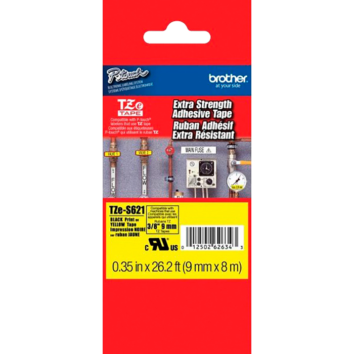 

Лента TZES261 Brother 36мм черный на белом для PT-550, PT-9200DX, PT-9400, PT-9500, PT-9700PC, TZES261