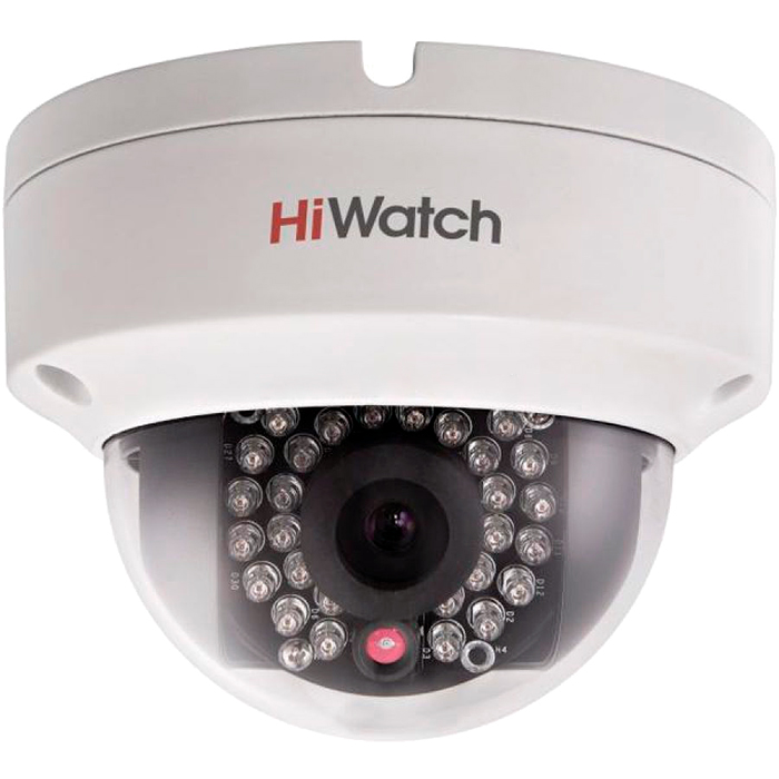 IP-камера HiWatch DS-N211 (4 мм), уличная, купольная, 1.3Мпикс, CMOS, до 25кадров/с, до 1280x960, ИК подсветка 15м, POE, -40 - +60, цвет белый - фото 1