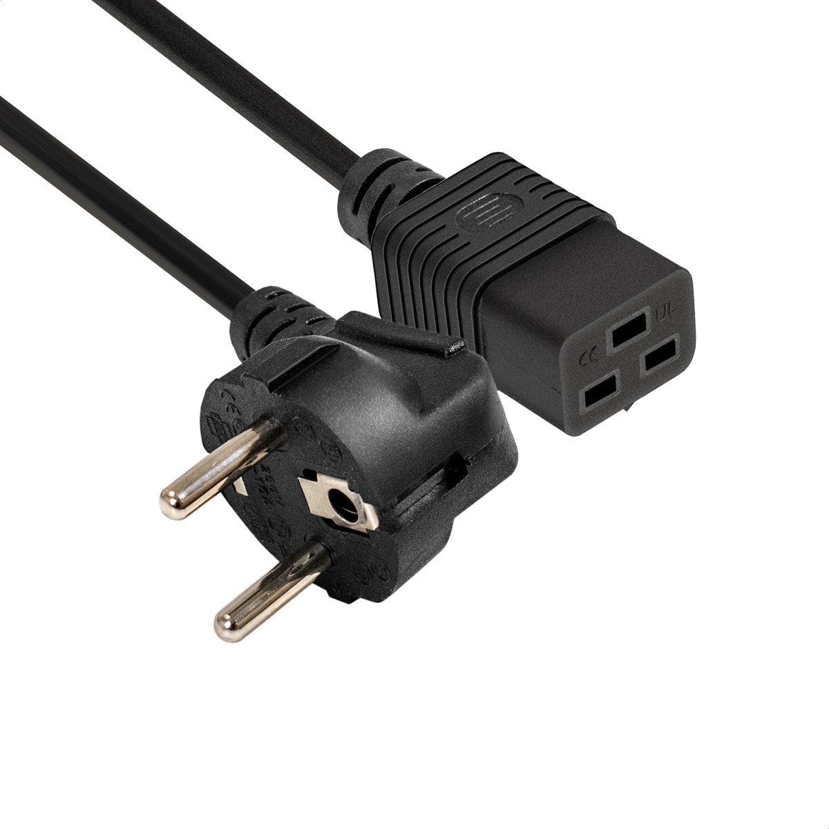Кабель питания Exegate Schuko (Euro)(M)-IEC-320-C19, 1.8 м, Power PC19-1.8P-Schuko->C19/3x1.5Cu