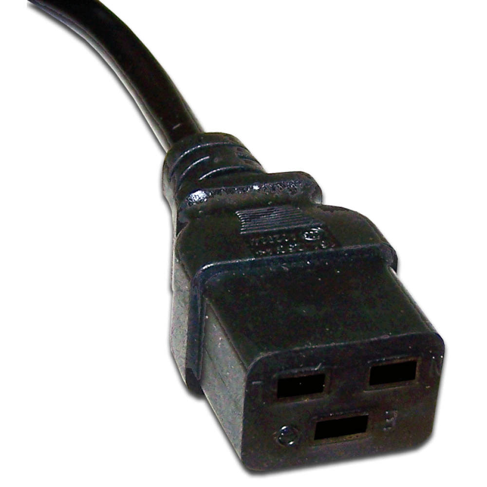 Кабель питания C19-C20, 1 м, Lanmaster (LAN-PP19/20-1.0-BK)