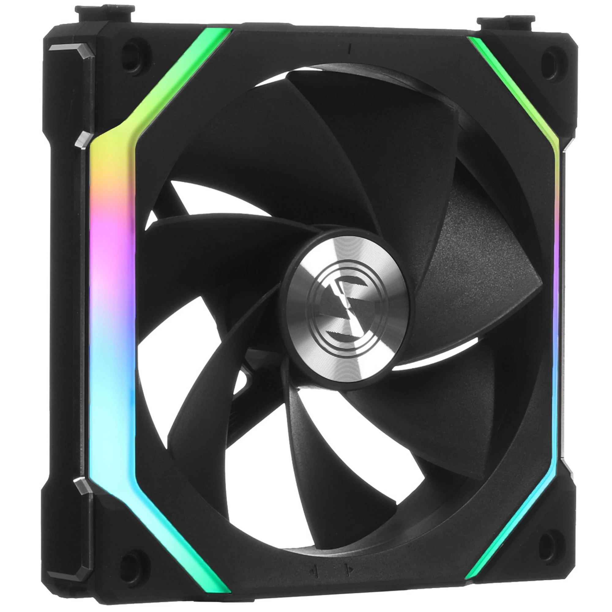 

Реверсивный вентилятор Lian Li UNI Fan SL120 V2 Reverse, 120 мм, 2000rpm, 32 дБ, 4-pin PWM, 1шт, черный, ARGB подсветка (G99.12RSLV21B.R0), SL120 V2 Reverse