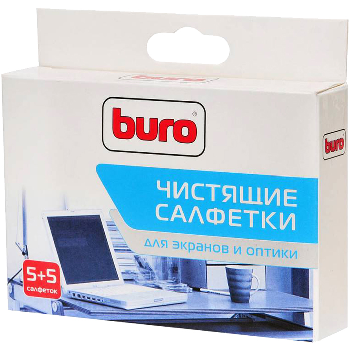 

Салфетки сухие и влажные 10шт. для экранов BU-W/D Buro, BU-W/D