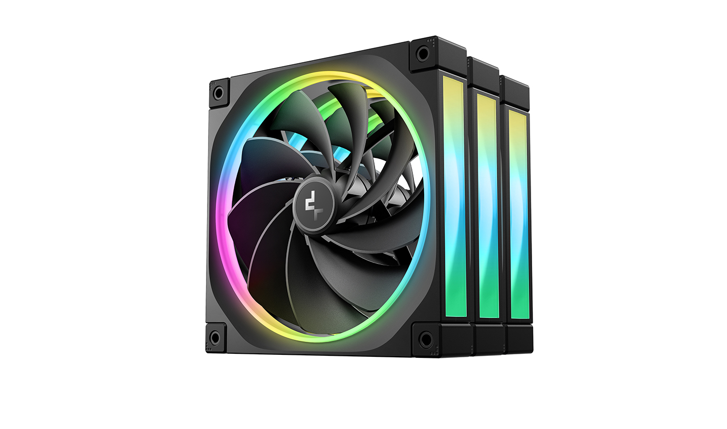 Комплект реверсивных вентиляторов Deepcool FL14R 3 IN 1, 140 мм, 3шт (R-FL14R-BKAPN3-G)