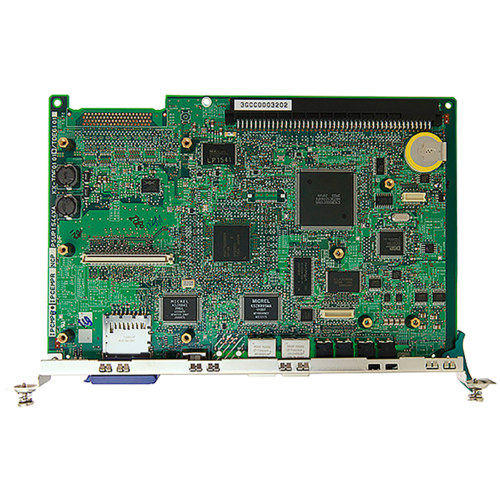 Плата ЦП Panasonic KX-TDE0101RU, 2xEthernet, 2-канальная голосовая почта, цвет зеленый - фото 1