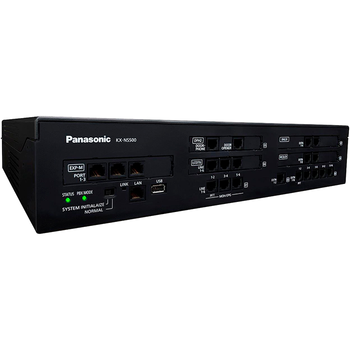 АТС Panasonic KX-NS500RU IP, цвет черный - фото 1