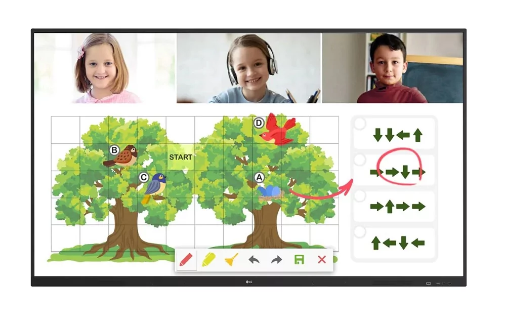 Интерактивный дисплей 65" LG 65TR3DJ-B, 4K, 3840x2160