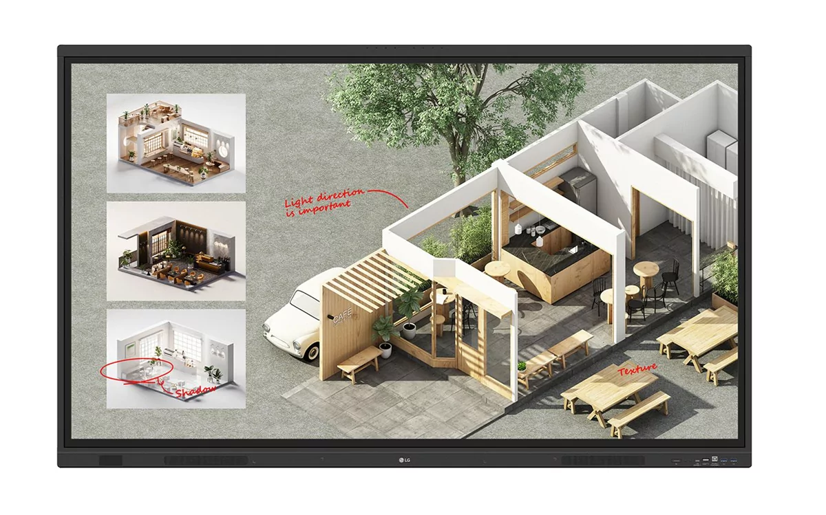 Интерактивный дисплей 65" LG 65TR3DQ-B, 4K, 3840x2160