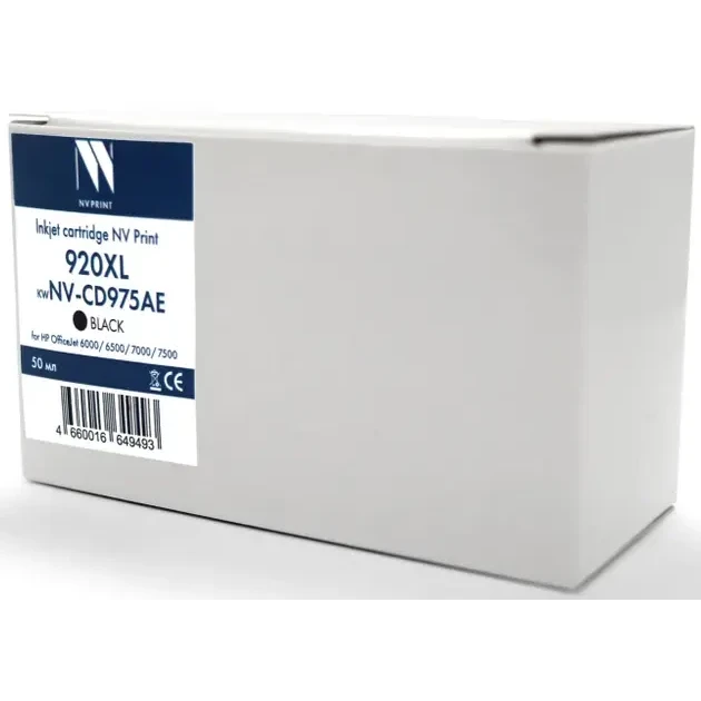 

Картридж струйный NV Print NV-CD975AE (№920XL/CD975AE), черный, совместимый, 50 мл, для HP OJ 6000/OJ 6500/OJ 7000/OJ 7500