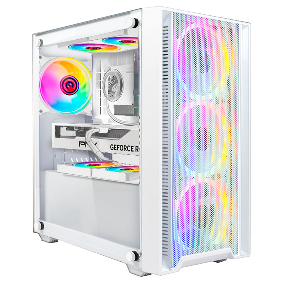 Корпус Ginzzu CL640, Midi-Tower, без БП, белый