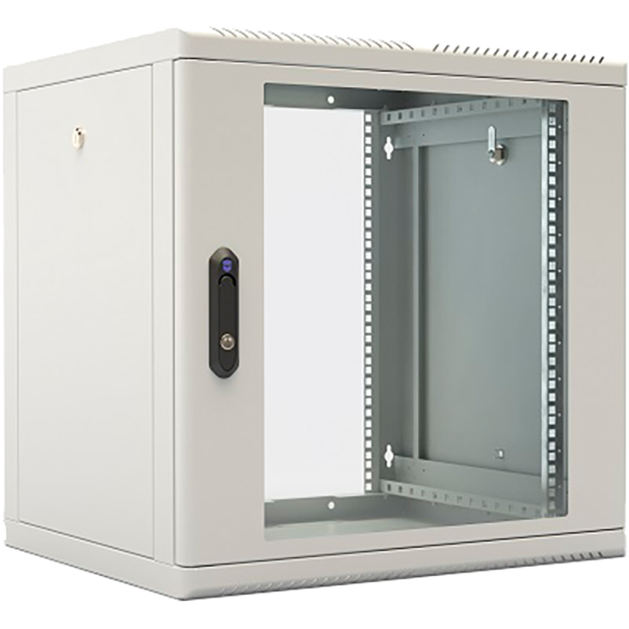 

Шкаф телекоммуникационный настенный 12U 600x650 мм, стекло, серый, разборный, ЦМО ШРН-М-12.650 (30144247406), ШРН-М-12.650
