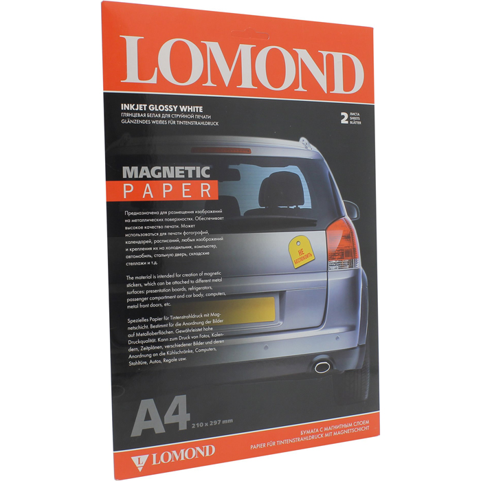 Бумага магнитная Lomond Paper Magnetic, A4, (2л) (2020345), цвет белый