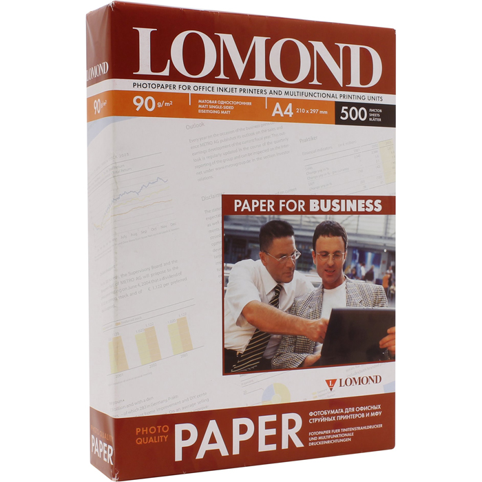 

Бумага A4 90 г/м² 500 листов Lomond (0102131)