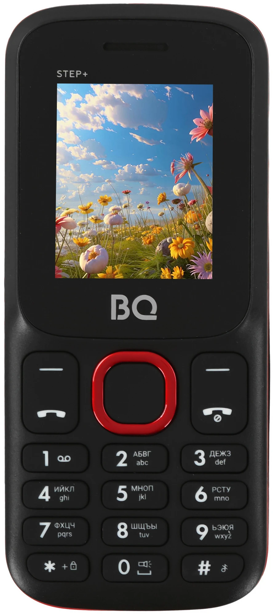 Мобильный телефон BQ 1848 Step+ черный/красный