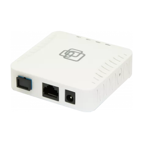 Абонентский терминал (ONU) SNR ONU-EPON-1G-mini, WAN (GPON SC/UPC) 1x1 Гбит/с, LAN 1x1 Гбит/с (SNR-ONU-EPON-1G-mini) б/у, не подошел к оборудованию клиента (совместим с BDCOM), следы эксплуатации, редкие потертости по корпусу, в комплекте блок питания