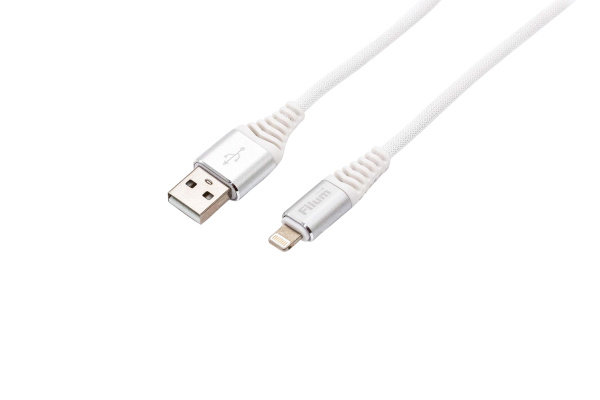 Кабель USB(Am)-Lightning 8-pin(M), 1 м, белый, Filum (FL-CPro-U2-AM-LM-1M-W1)