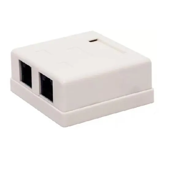 Розетка RJ-45+RJ-45 открытый монтаж, Filum (FL-NA-SOCKET5E-2)