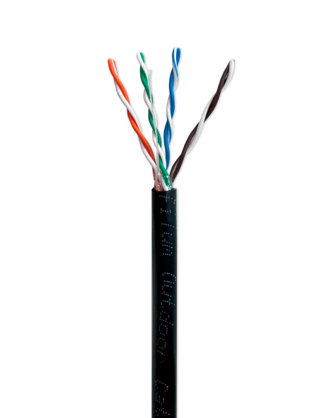 Витая пара Filum UTP кат.5e 4 пары CU 305м. PE (FL-PF-5E-UUTP4-24AWG-PE-305-BK)