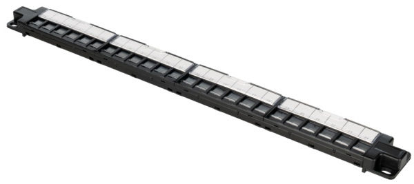 Патч-панель в шкаф 19" 1U, порты: 24, Filum (FL-PPB-24UTP1)