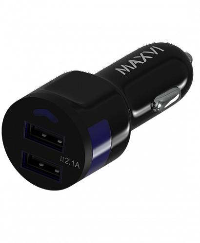 Автомобильное зарядное устройство Maxvi CCM-212 Plus T, 2xUSB