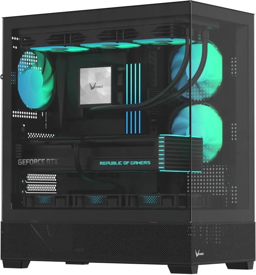 Корпус Formula Crystal Z2 Z2 Plus FR, Midi-Tower, без БП, черный