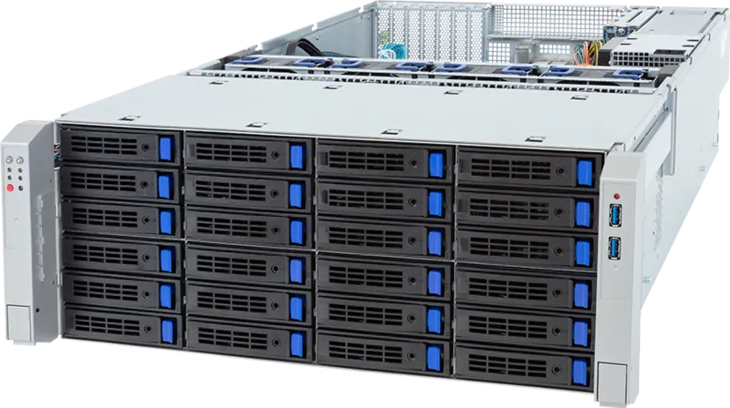 Серверная платформа Gigabyte Storage S453-Z30, 1xSocket SP5, 24xDDR5, 36x2.5/3.5 HDD HS, Redundant 2x1600 Вт 4U (S453-Z30-AAV1/ACV1)