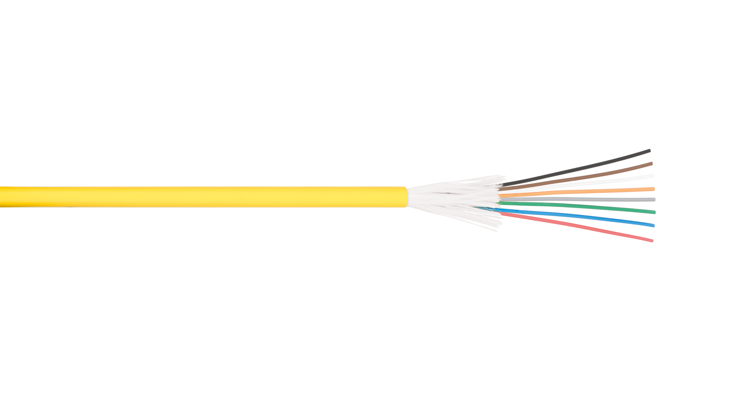 Кабель оптический одномодовый, 12 волокон NIKOMAX, 1 км (NMF-2IS-012S2A-YL-F001)