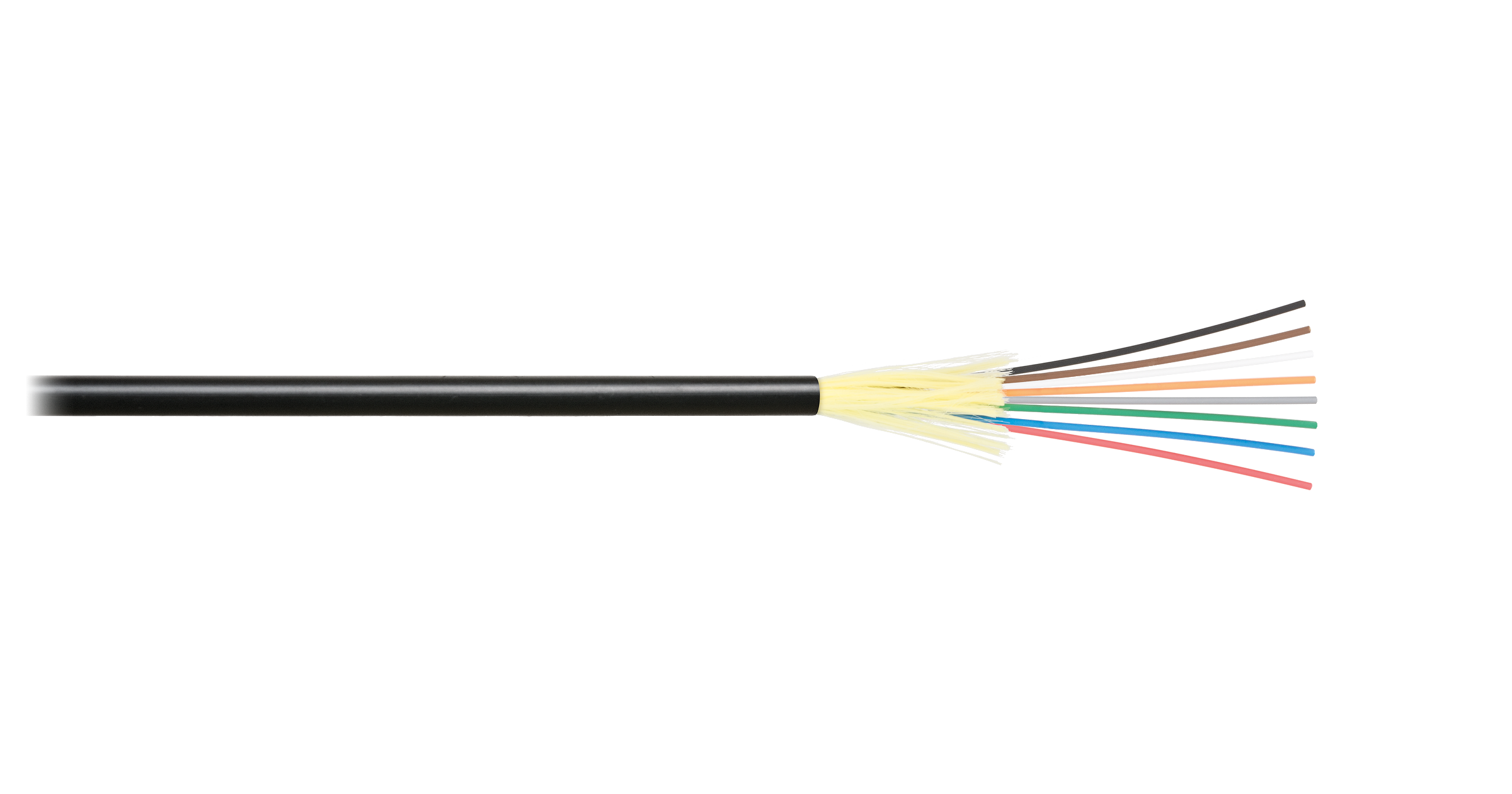 Кабель оптический одномодовый, 16 волокон NIKOLAN, 1 км (NKL-F-016S2I-00C-BK-F013)