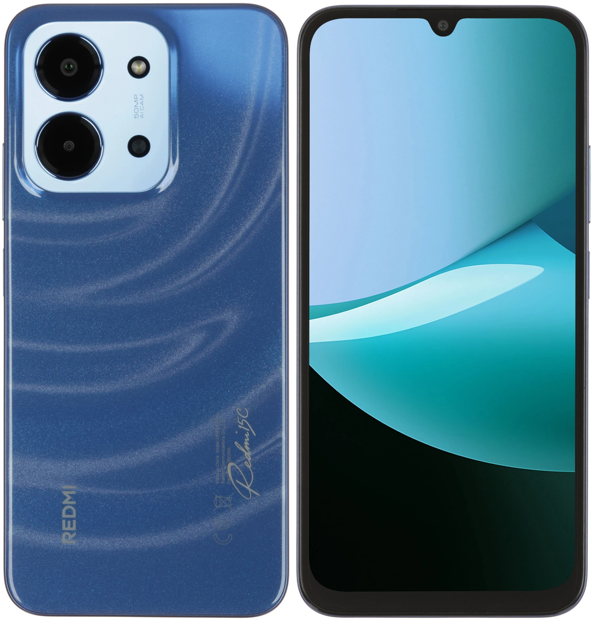 Смартфон Xiaomi REDMI 15C 4Gb/128Gb синий (MZB0LC7RU/69207)