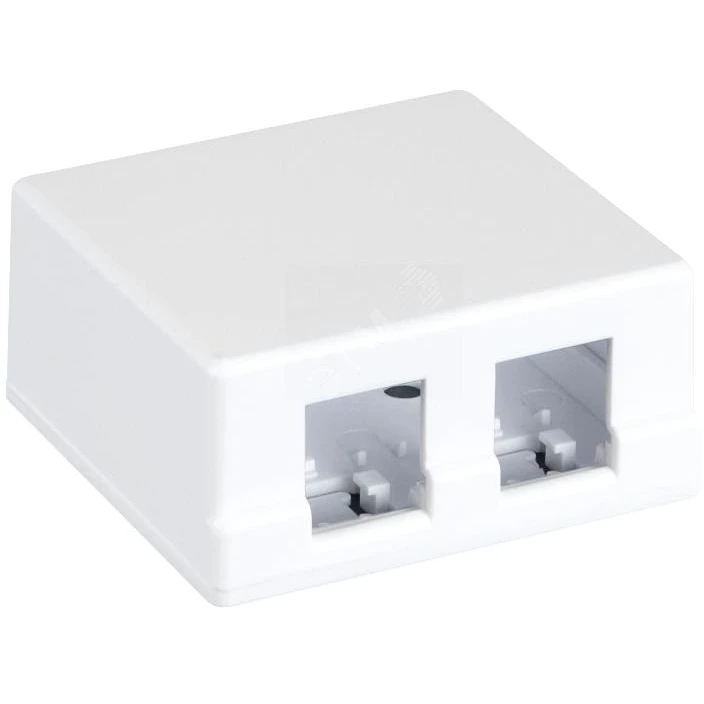 Корпус настенной розетки Netlan, 10 шт. (EC-UWO-2KJ-WT-10)