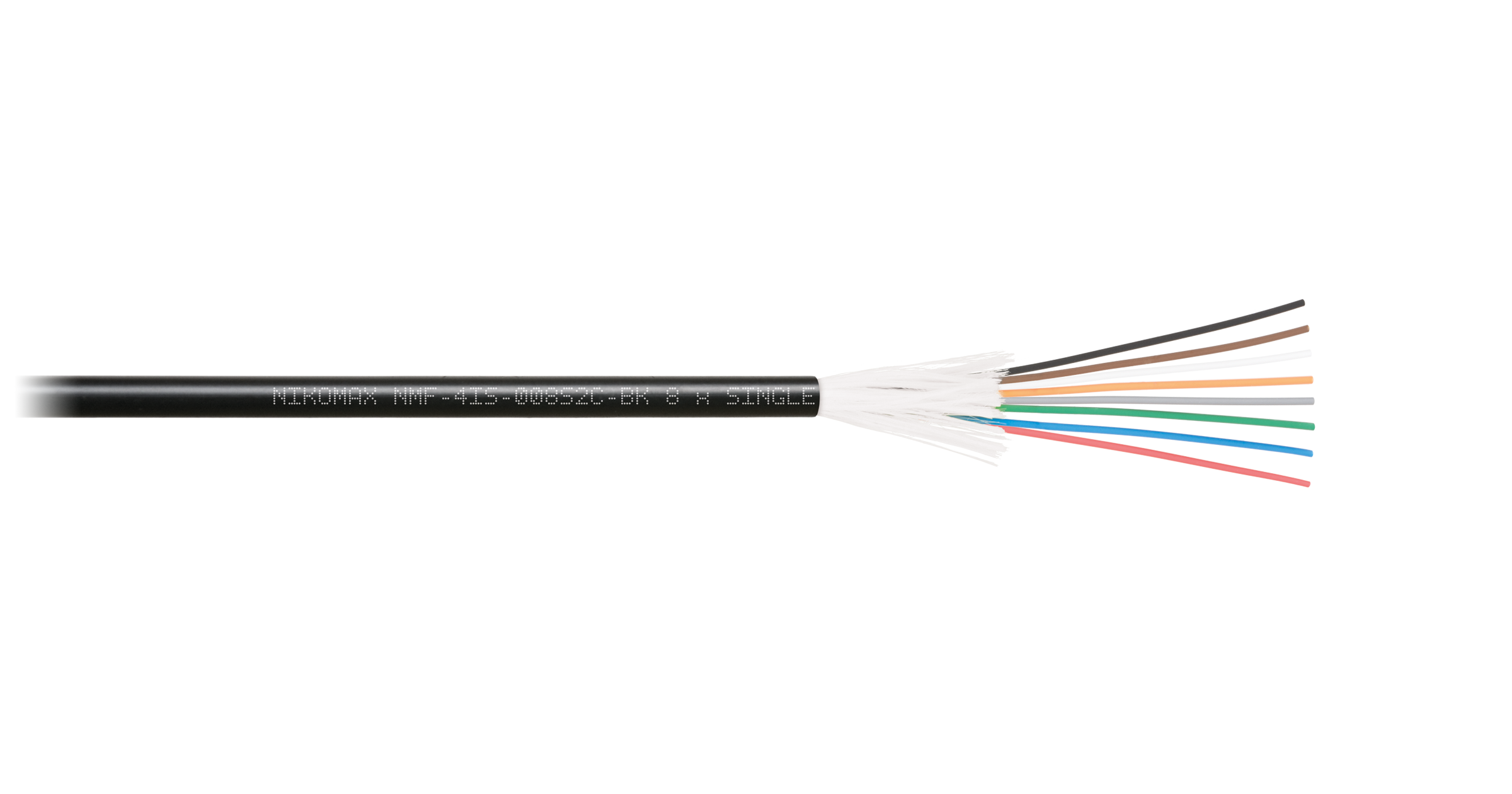 Кабель оптический одномодовый, 2 волокна NIKOMAX, 1 км (NMF-4IS-002S2C-BK)