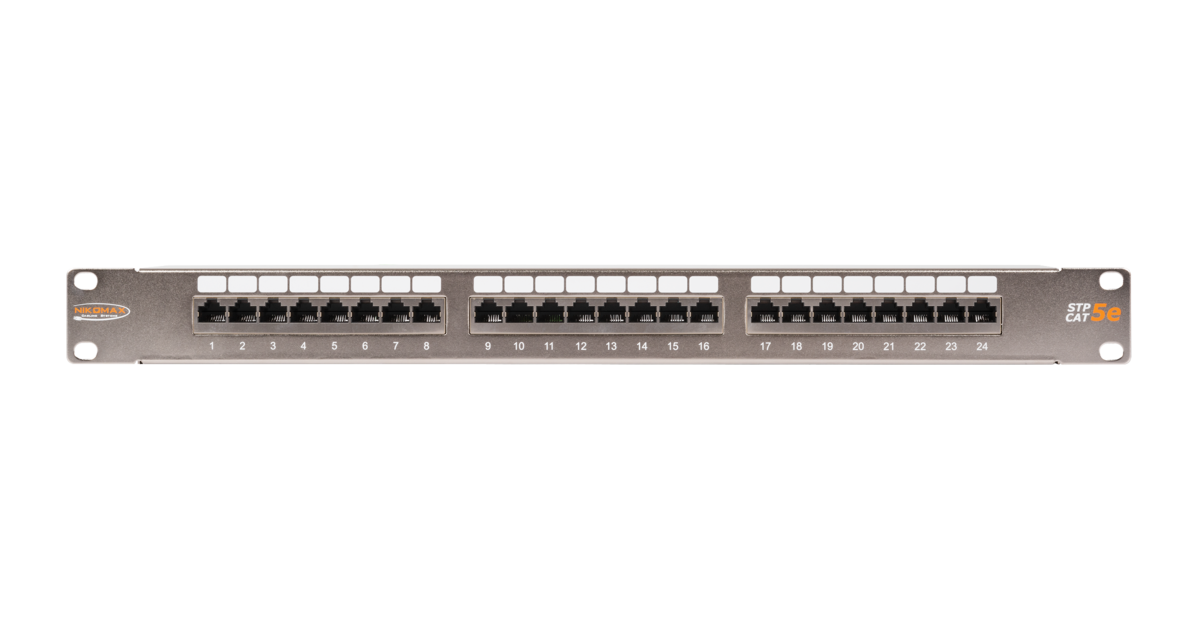 Патч-панель в шкаф 19" 1U, порты: 24xRJ-45 кат. 5e, NIKOMAX _NMC-RP24SD2-1U-MT_SL002 (_NMC-RP24SD2-1U-MT_SL002)
